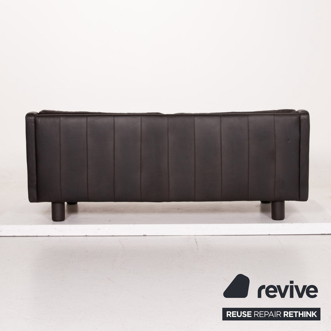 Brühl & Sippold Classic 3 Leder Sofa Braun Dunkelbraun Dreisitzer Couch #15634