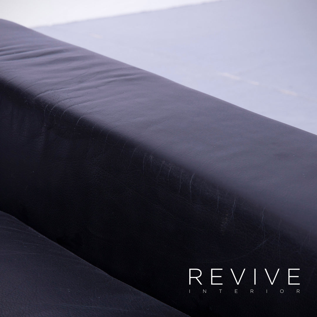 Brühl Alba Leder Ecksofa Schwarz Echtleder Couch #4958