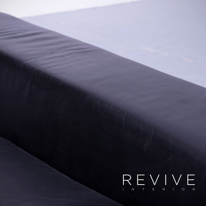 Brühl Alba Leder Ecksofa Schwarz Echtleder Couch #4958