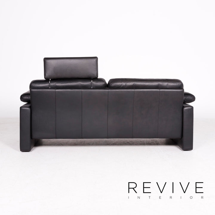 Brühl Leder Sofa Schwarz Echtleder Dreisitzer Couch #8447