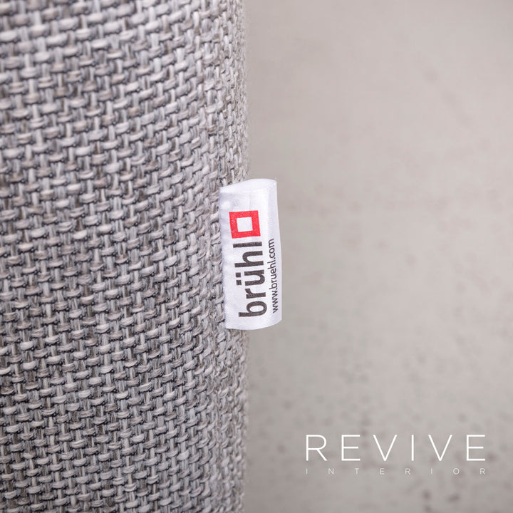 Brühl Designer Stoff Ecksofa Grau Sofa Couch #7982