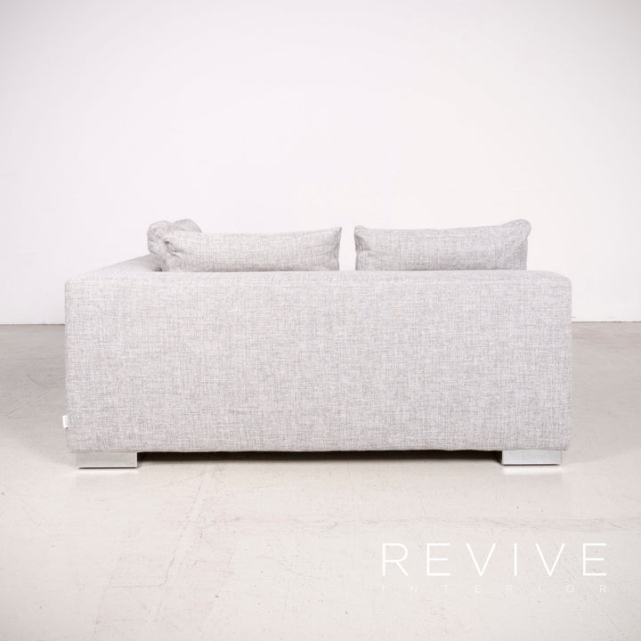 Brühl Designer Stoff Ecksofa Grau Sofa Couch #7982