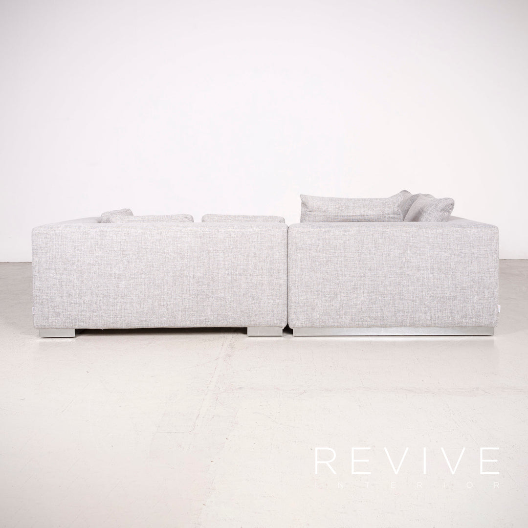 Brühl Designer Stoff Ecksofa Grau Sofa Couch #7982