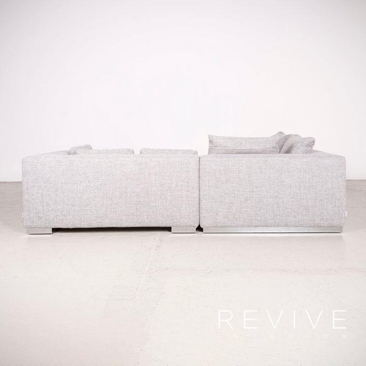 Brühl Designer Stoff Ecksofa Grau Sofa Couch #7982