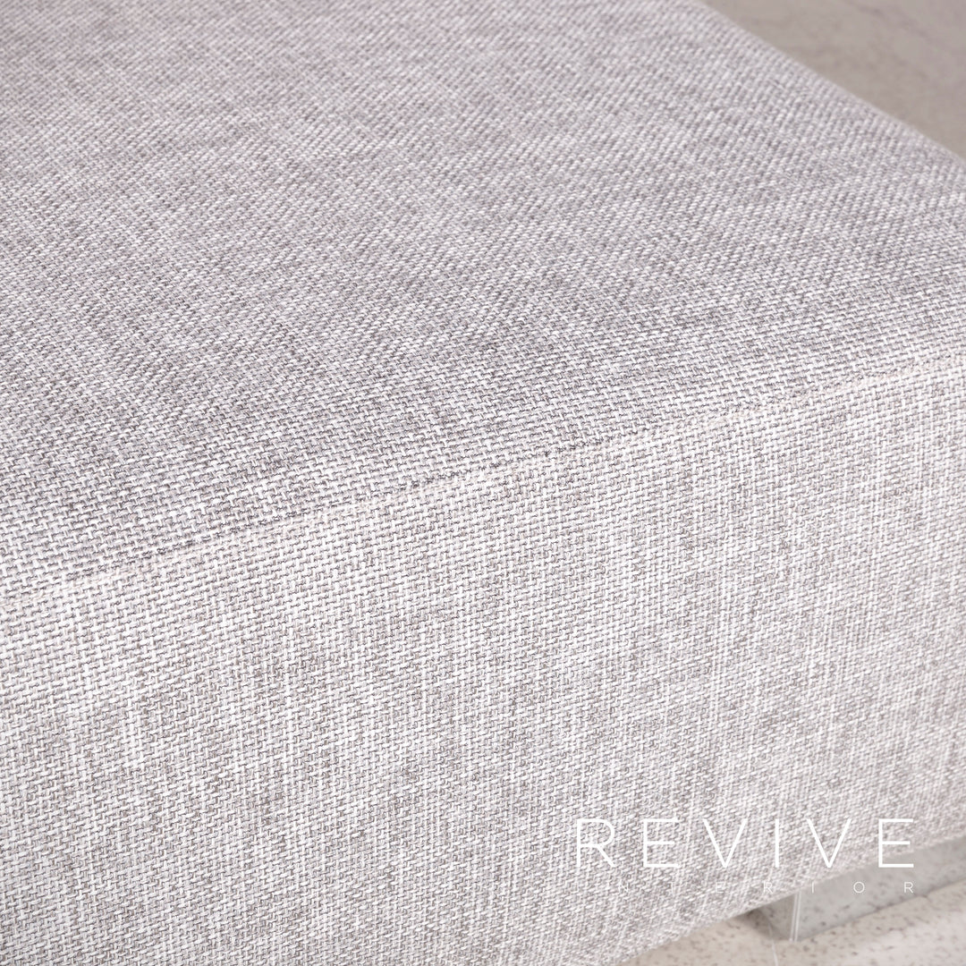 Brühl Designer Stoff Ecksofa Grau Sofa Couch #7982