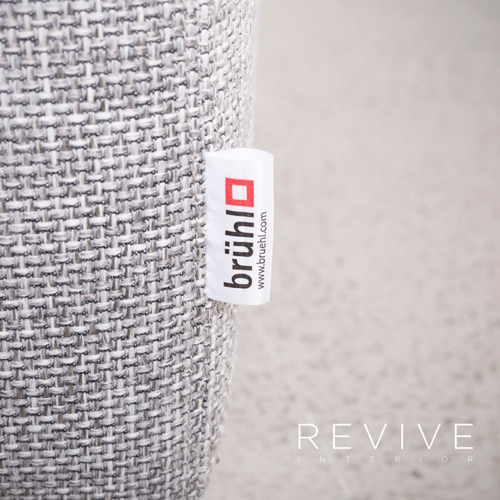 Brühl Designer Stoff Ecksofa Grau Sofa Couch #7982