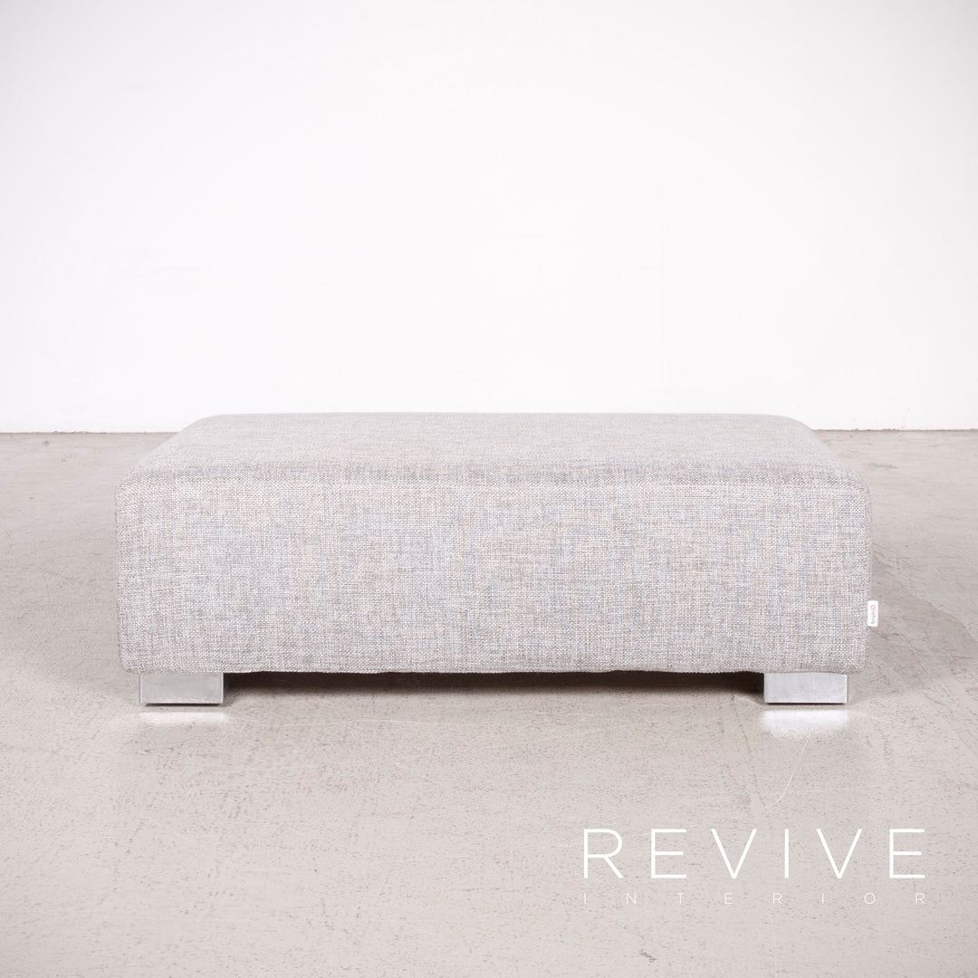 Brühl Designer Stoff Ecksofa Grau Sofa Couch #7982