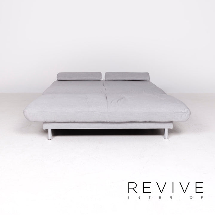Brühl Designer Stoff Sofa Grau Zweisitzer Couch Funktion Schlafcouch Schlafsofa #7312
