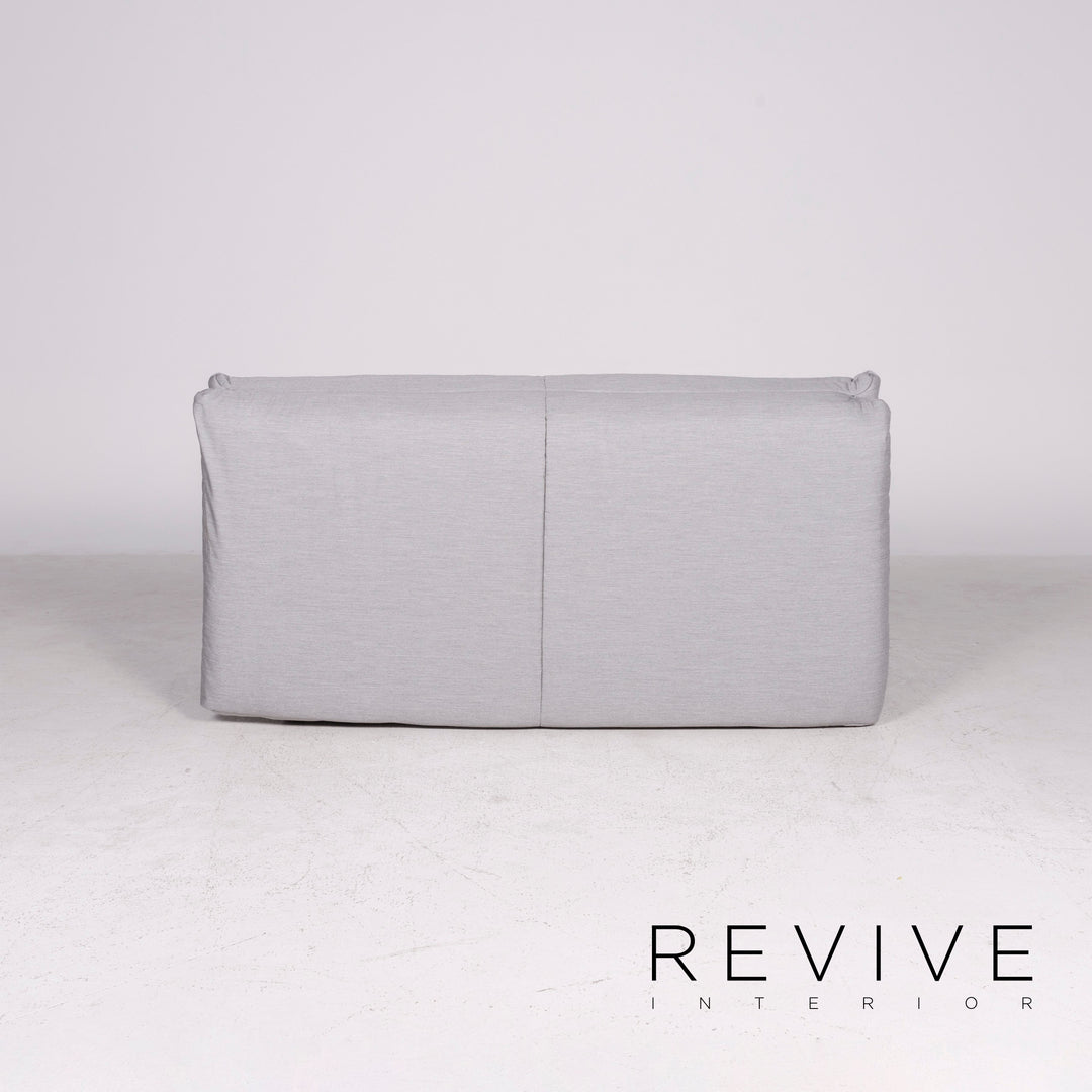 Brühl Designer Stoff Sofa Grau Zweisitzer Couch Funktion Schlafcouch Schlafsofa #7312