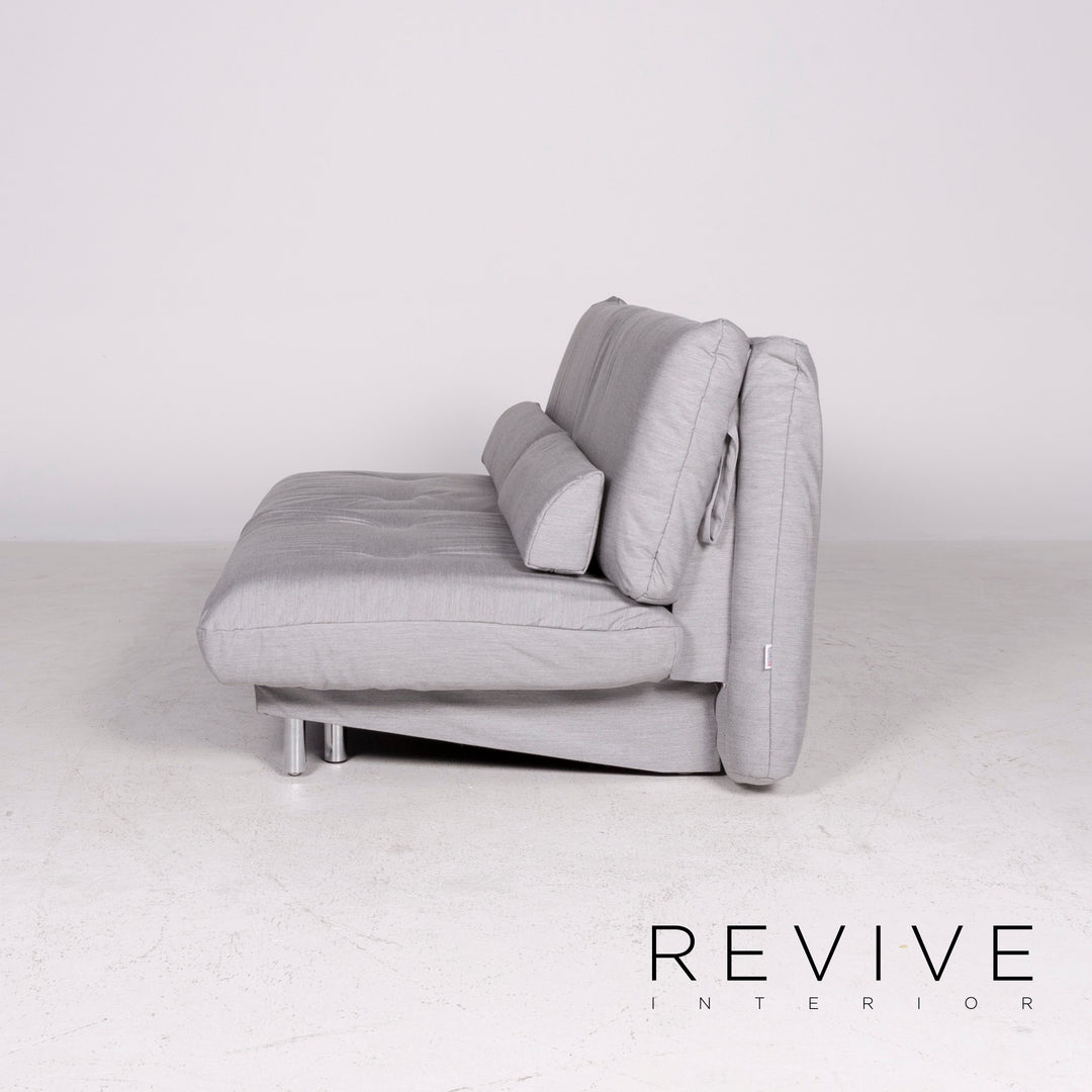 Brühl Designer Stoff Sofa Grau Zweisitzer Couch Funktion Schlafcouch Schlafsofa #7312