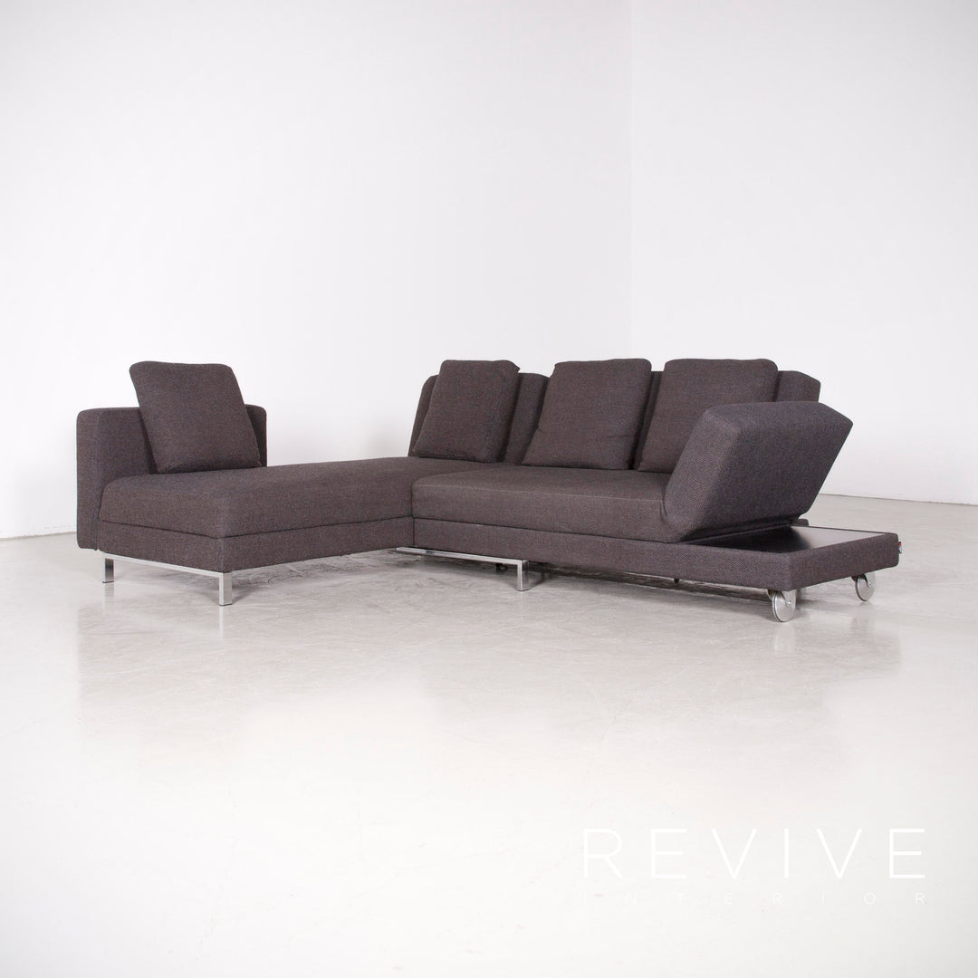 Brühl Four Two Designer Stoff Ecksofa Grau Sofa Couch #7201