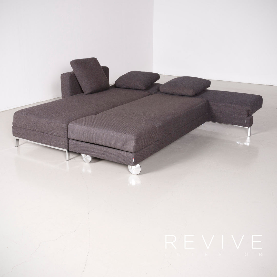 Brühl Four Two Designer Stoff Ecksofa Grau Sofa Couch #7201
