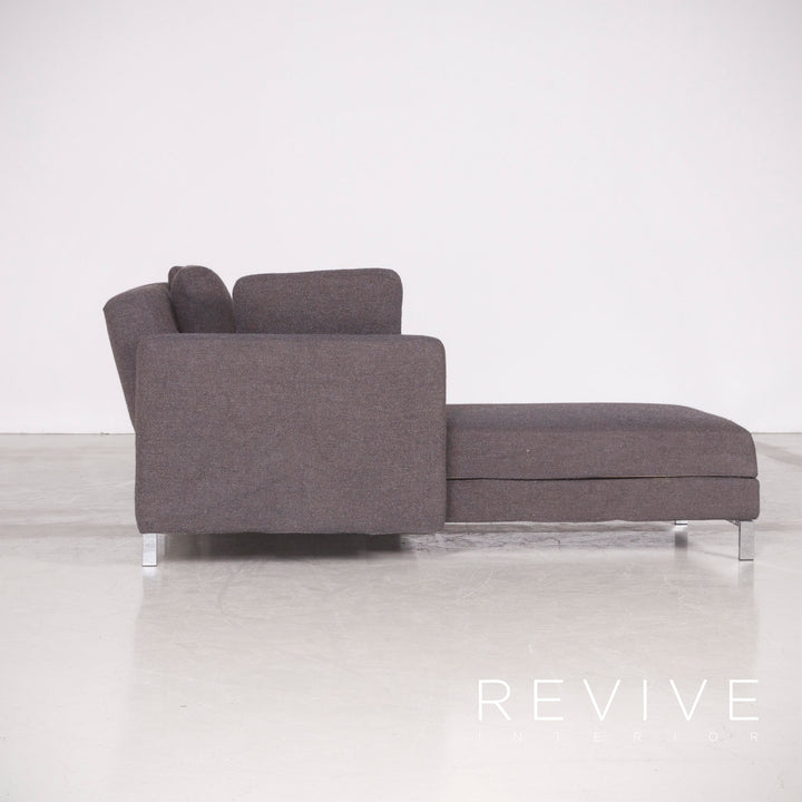 Brühl Four Two Designer Stoff Ecksofa Grau Sofa Couch #7201