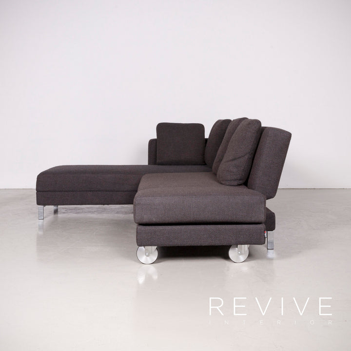 Brühl Four Two Designer Stoff Ecksofa Grau Sofa Couch #7201