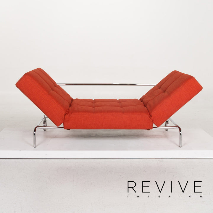 Brühl & Sippold Jerry fabric sofa orange three-seater function relax function couch #13411