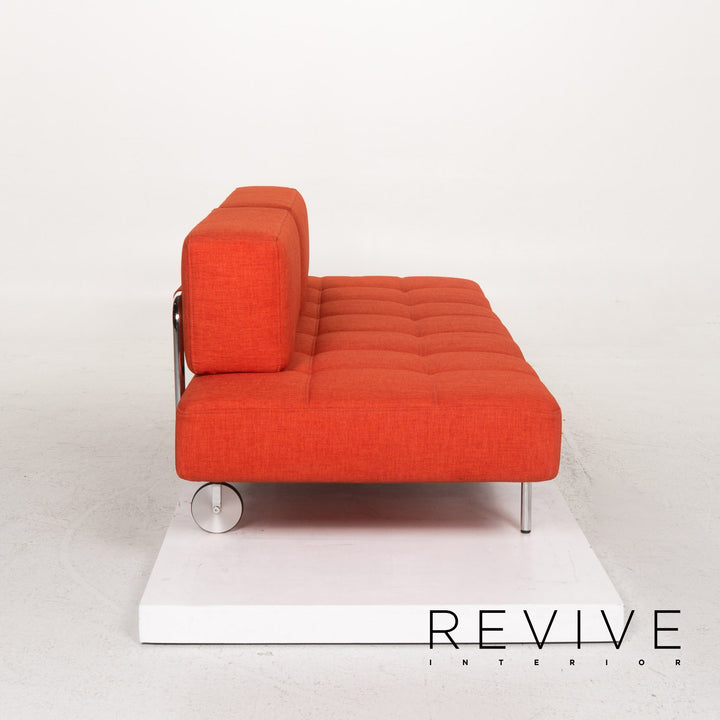 Brühl & Sippold Jerry fabric sofa orange three-seater function relax function couch #13411