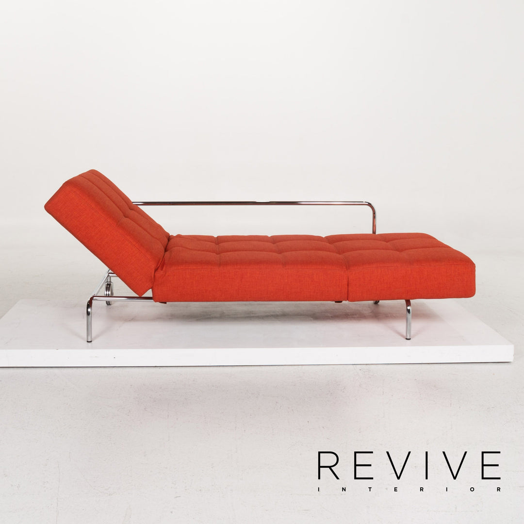 Brühl & Sippold Jerry fabric sofa orange three-seater function relax function couch #13411