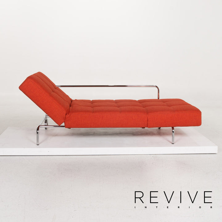 Brühl & Sippold Jerry fabric sofa orange three-seater function relax function couch #13411