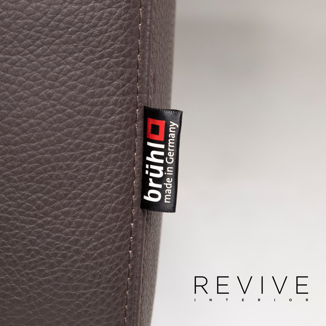 Brühl Leder Ecksofa Braun Dunkelbraun Funktion Couch #12714