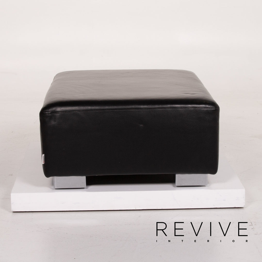 Brühl & Sippold Leder Hocker Schwarz #13972