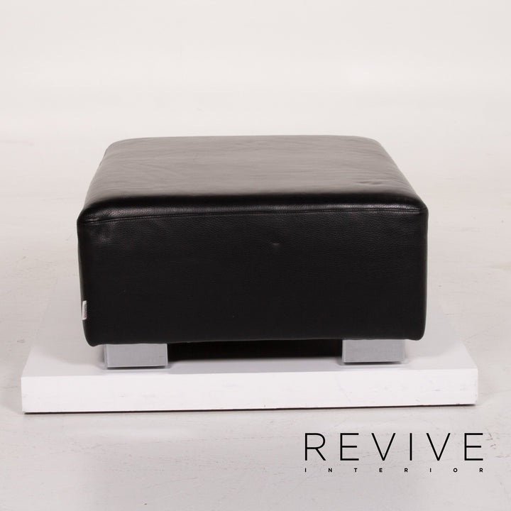 Brühl & Sippold Leder Hocker Schwarz #13972