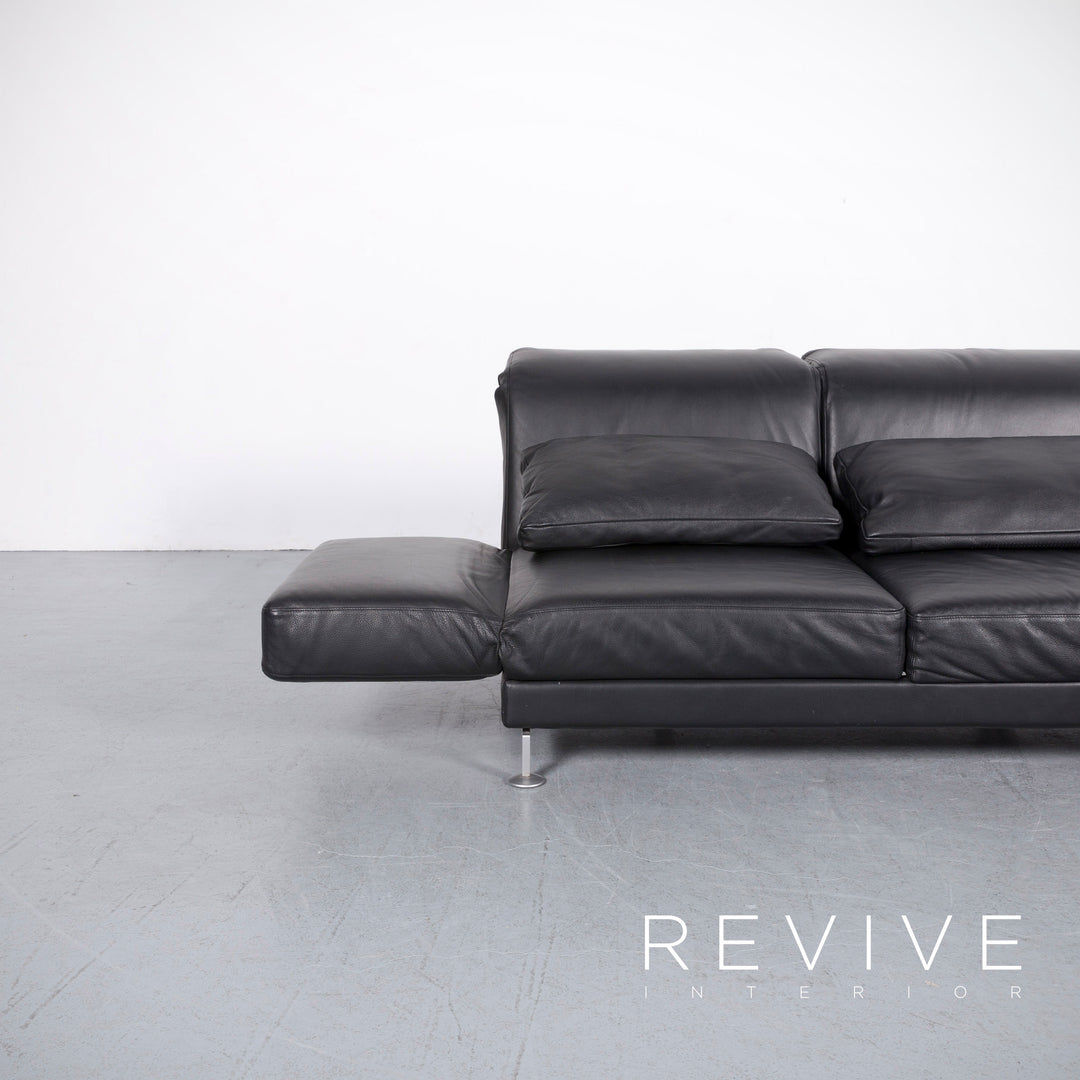 Brühl Moule Leder Ecksofa Schwarz Funktion Couch Echtleder #5883