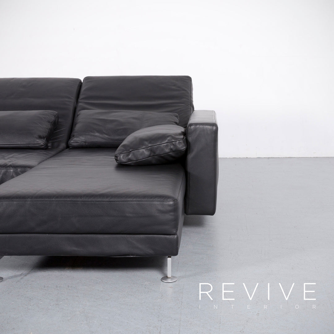 Brühl Moule Leder Ecksofa Schwarz Funktion Couch Echtleder #5883