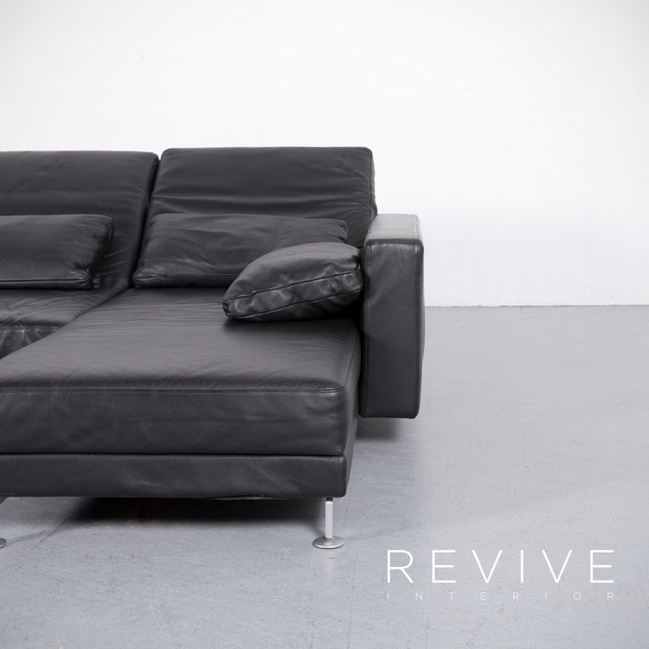 Brühl Moule Leder Ecksofa Schwarz Funktion Couch Echtleder #5883