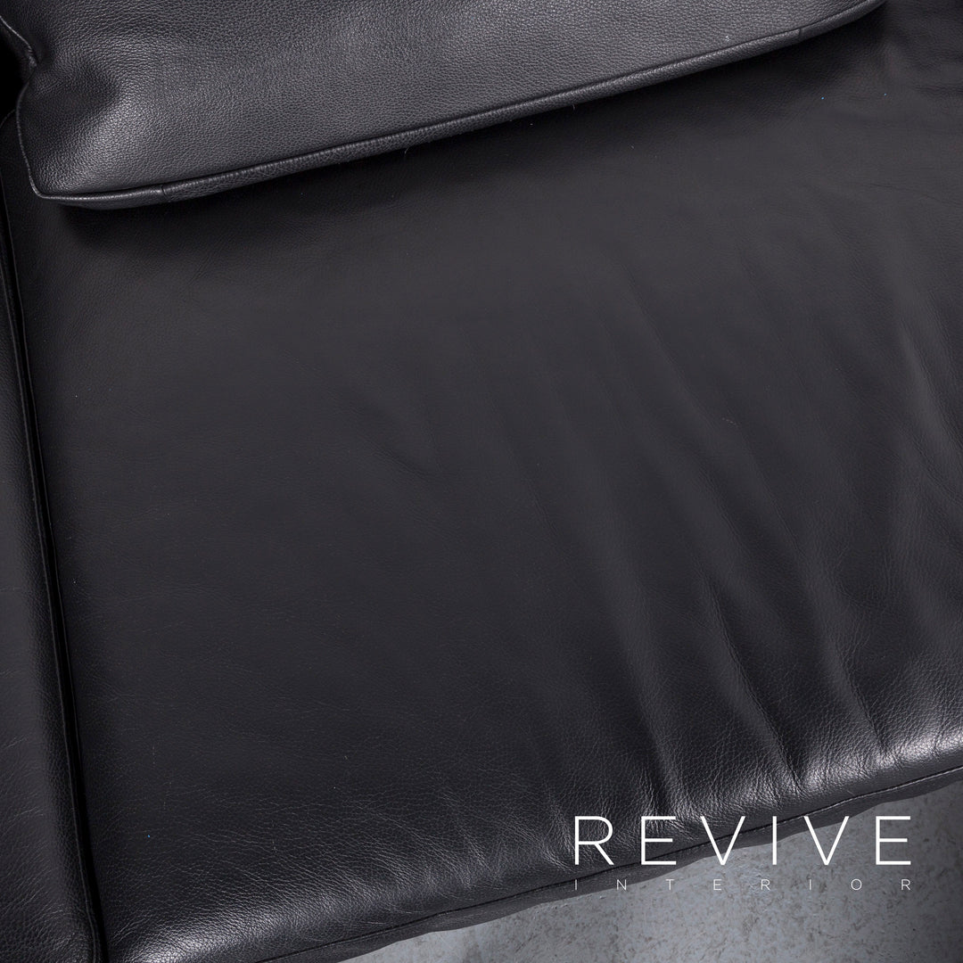 Brühl Moule Leder Ecksofa Schwarz Funktion Couch Echtleder #5883