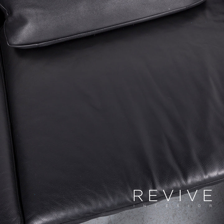 Brühl Moule Leder Ecksofa Schwarz Funktion Couch Echtleder #5883