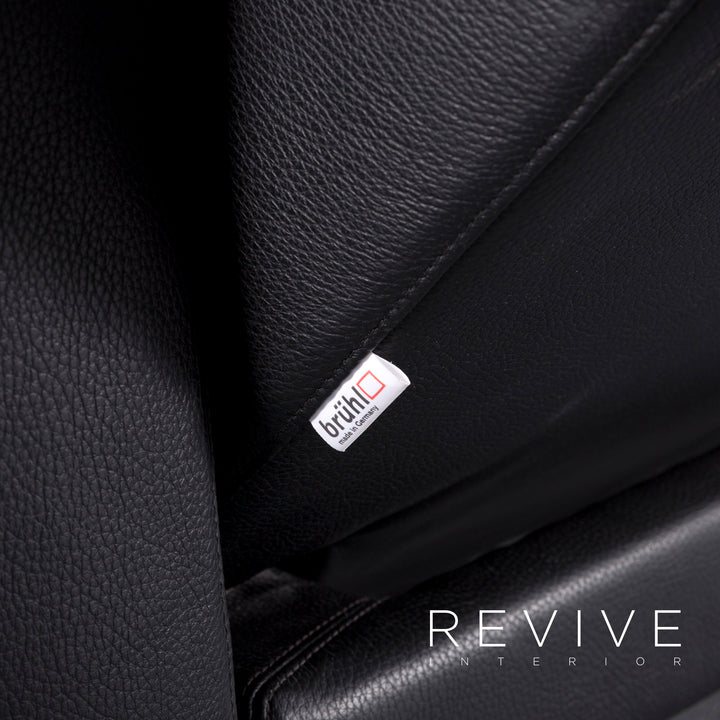 Brühl Moule Leder Ecksofa Schwarz Funktion Couch Echtleder #5883