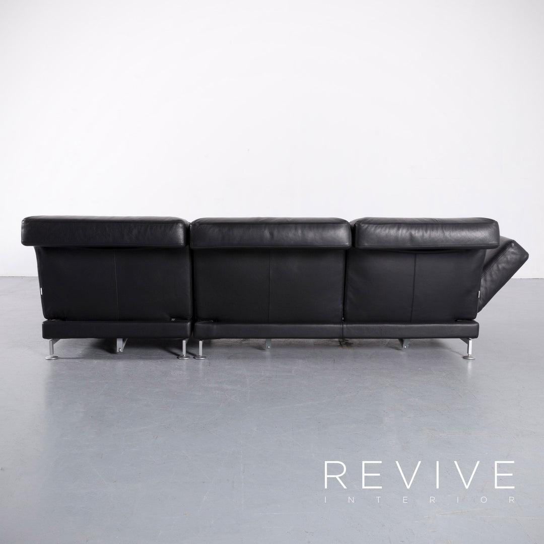 Brühl Moule Leder Ecksofa Schwarz Funktion Couch Echtleder #5883