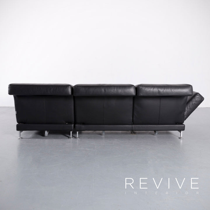 Brühl Moule Leder Ecksofa Schwarz Funktion Couch Echtleder #5883