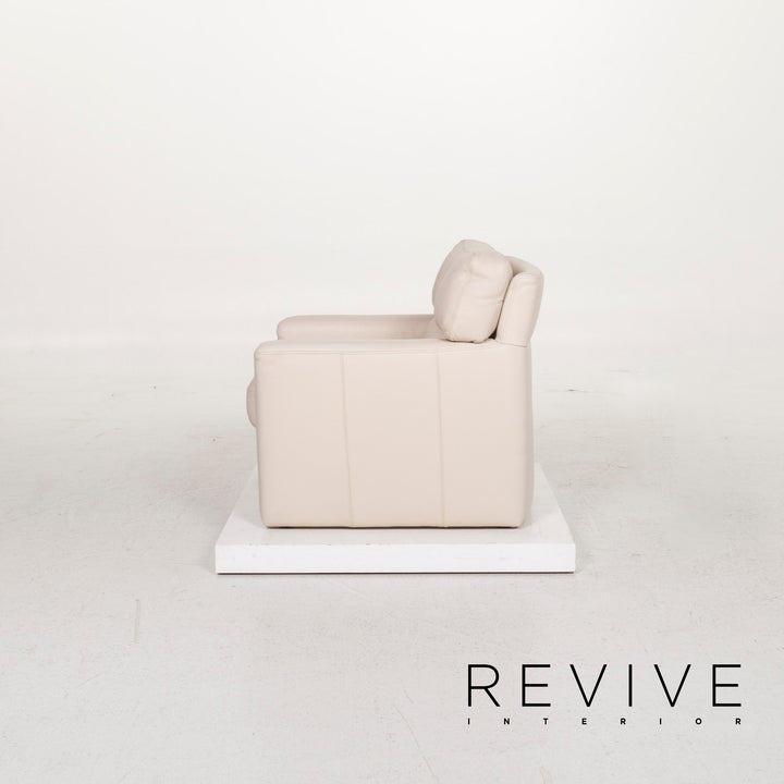 Brühl & Sippold Leder Sessel Creme #12022