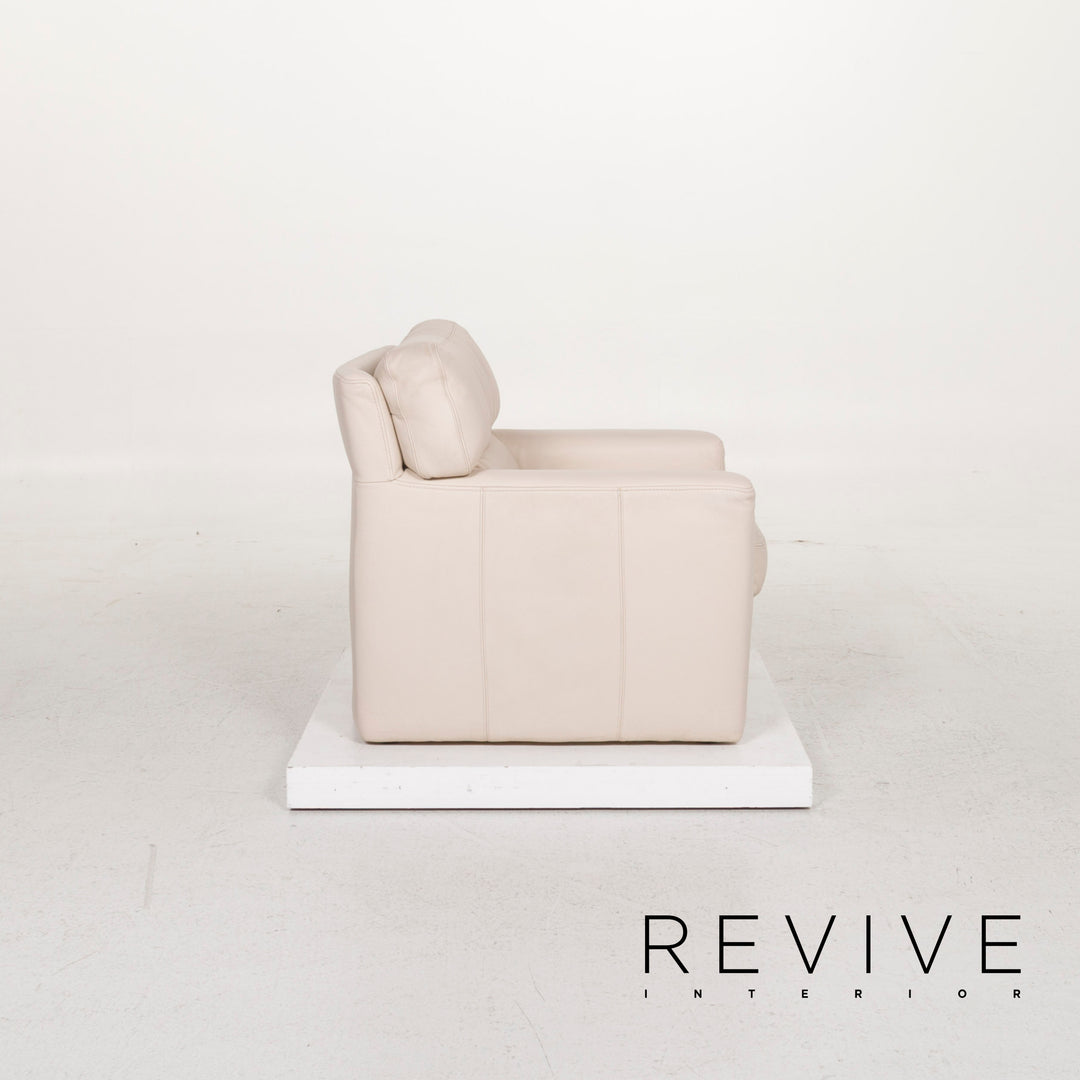 Brühl & Sippold Leder Sessel Creme #12022