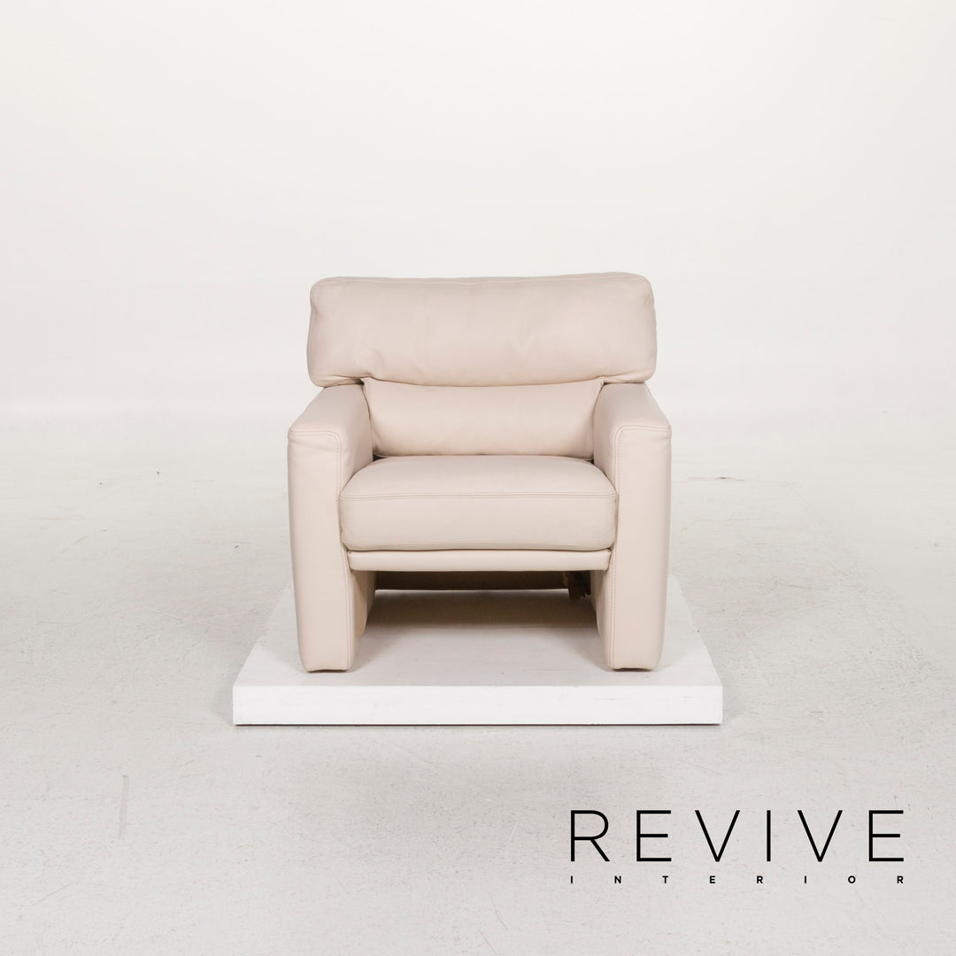 Brühl & Sippold Leder Sessel Creme #12022