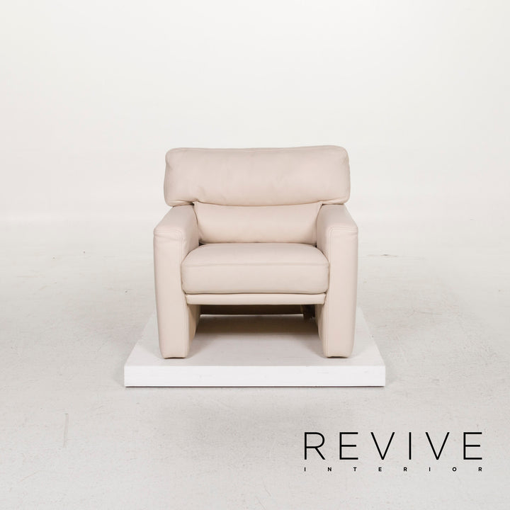 Brühl & Sippold Leder Sessel Creme #12022