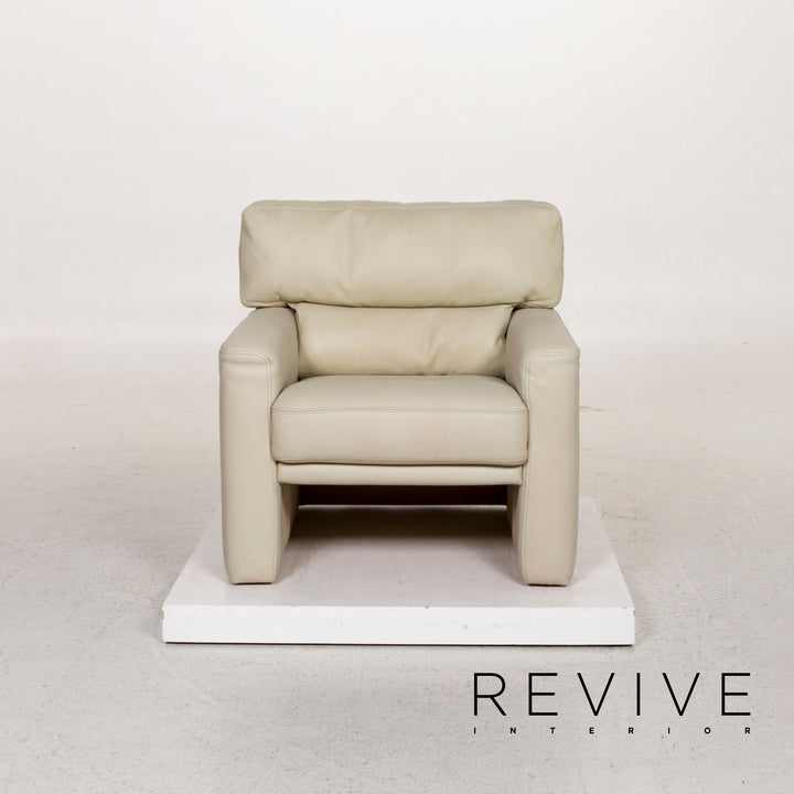 Brühl & Sippold Leder Sessel Creme #12023