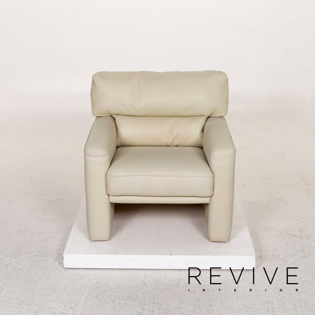 Brühl & Sippold Leder Sessel Creme #12023