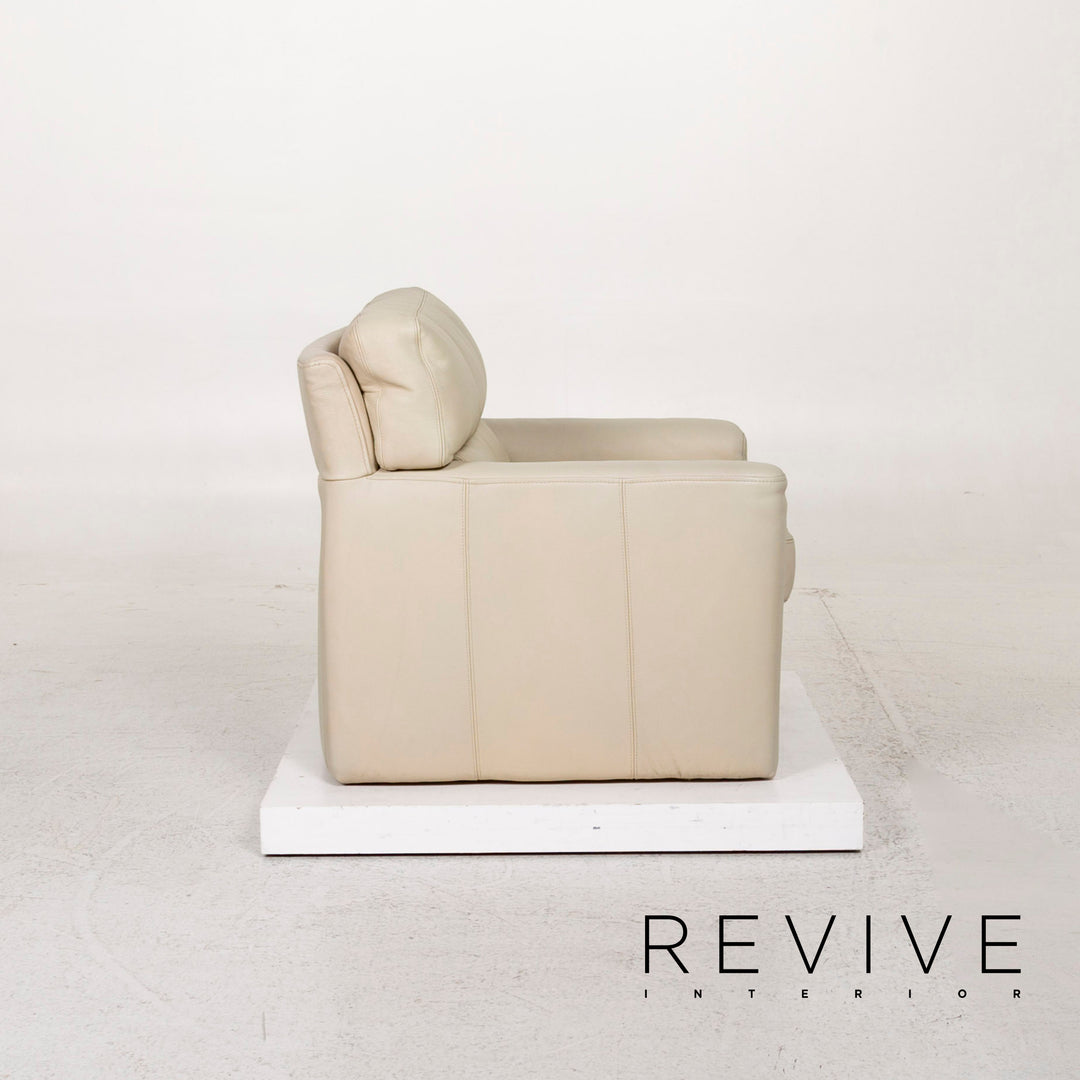 Brühl & Sippold Leder Sessel Creme #12023