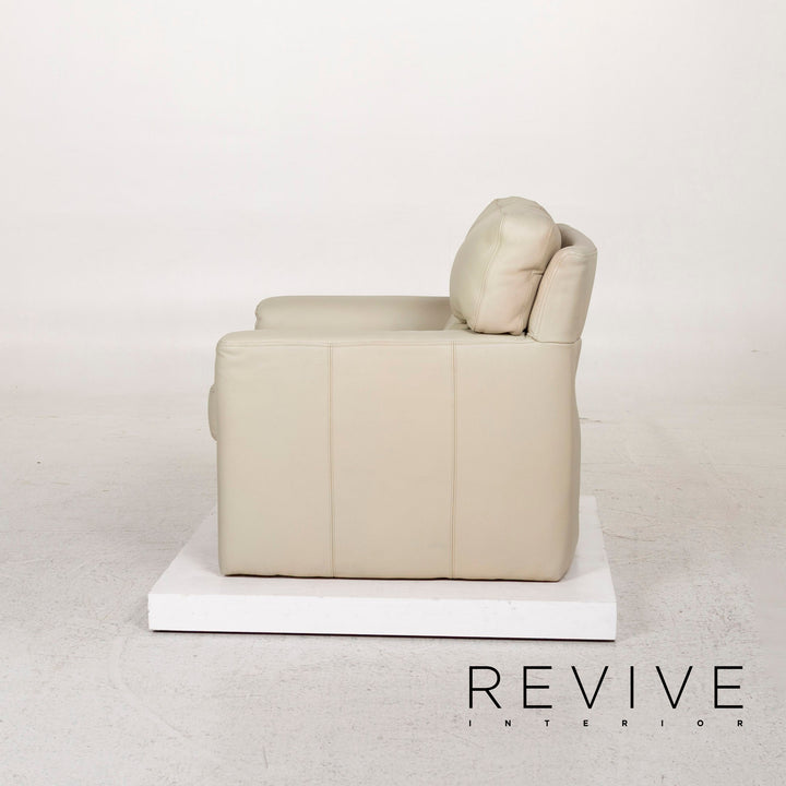 Brühl & Sippold Leder Sessel Creme #12023