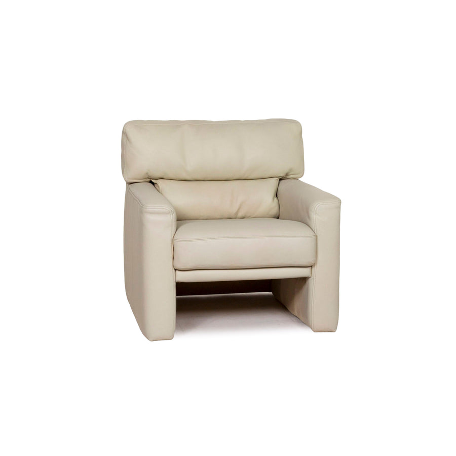 Brühl & Sippold Leder Sessel Creme #12023