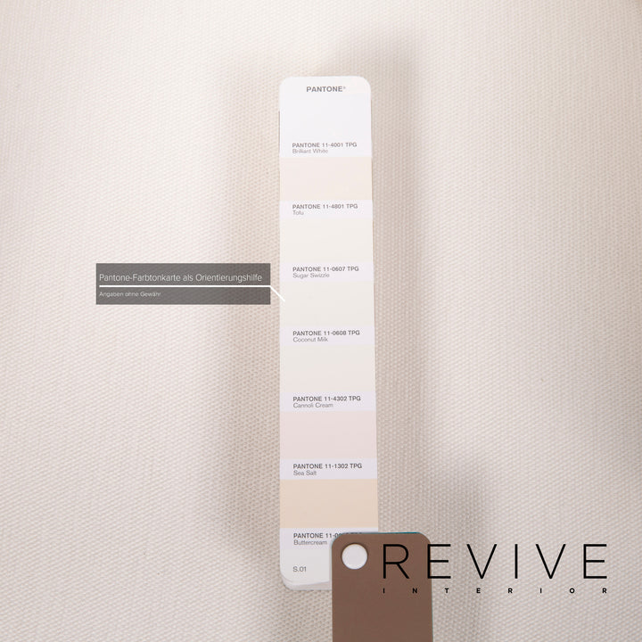 Brühl & Sippold Fauteuil en tissu Lemon Blossom blanc fonction ivoire