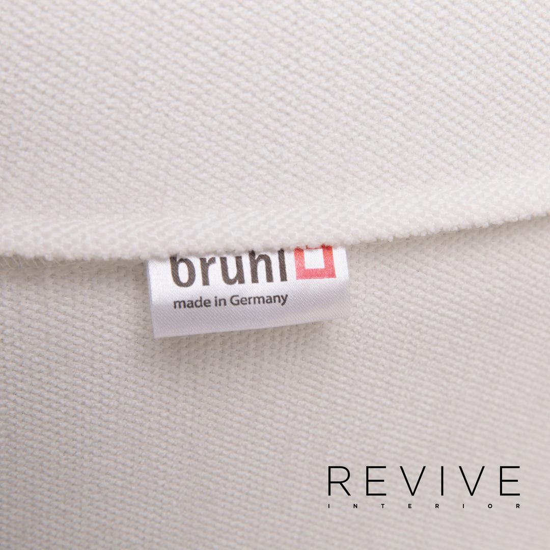 Brühl & Sippold Fauteuil en tissu Lemon Blossom blanc fonction ivoire