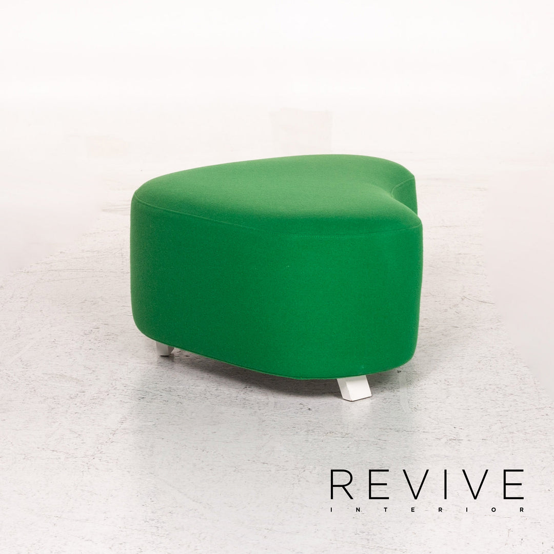 Brühl & Sippold Mosspink Stoff Hocker Grün Ottoman #13544