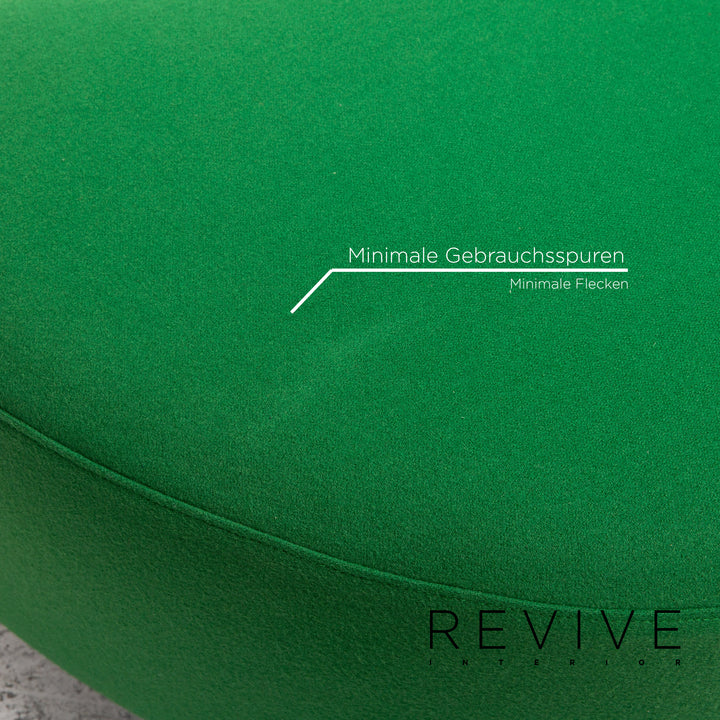 Brühl & Sippold Mosspink Stoff Sofa Garnitur Grün 1x Dreisitzer 1x Hocker #13716