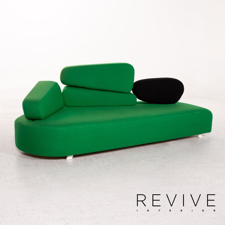 Brühl & Sippold Mosspink Stoff Sofa Grün Dreisitzer Couch #13543