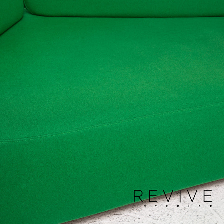 Brühl & Sippold Mosspink Stoff Sofa Grün Dreisitzer Couch #13543