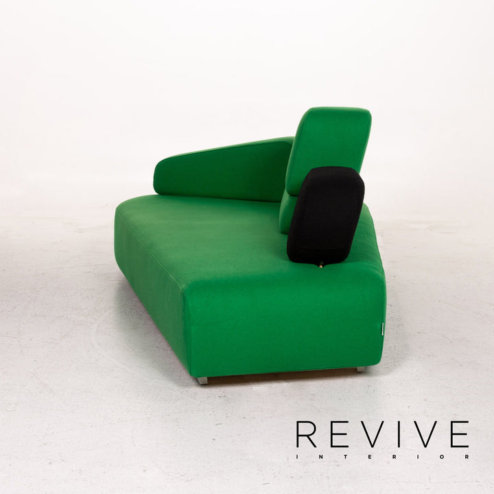 Brühl & Sippold Mosspink Stoff Sofa Grün Dreisitzer Couch #13543