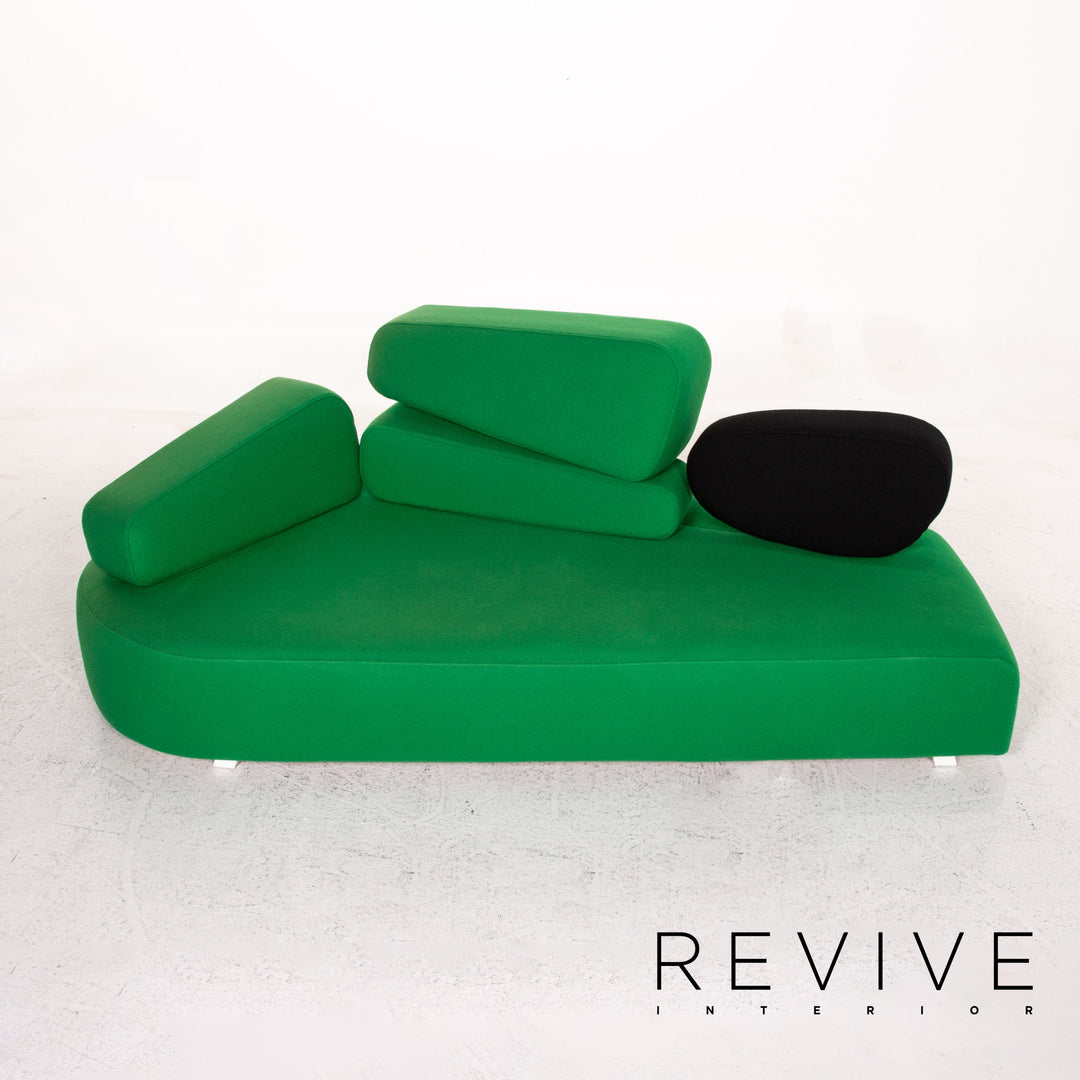 Brühl & Sippold Mosspink Stoff Sofa Grün Dreisitzer Couch #13543